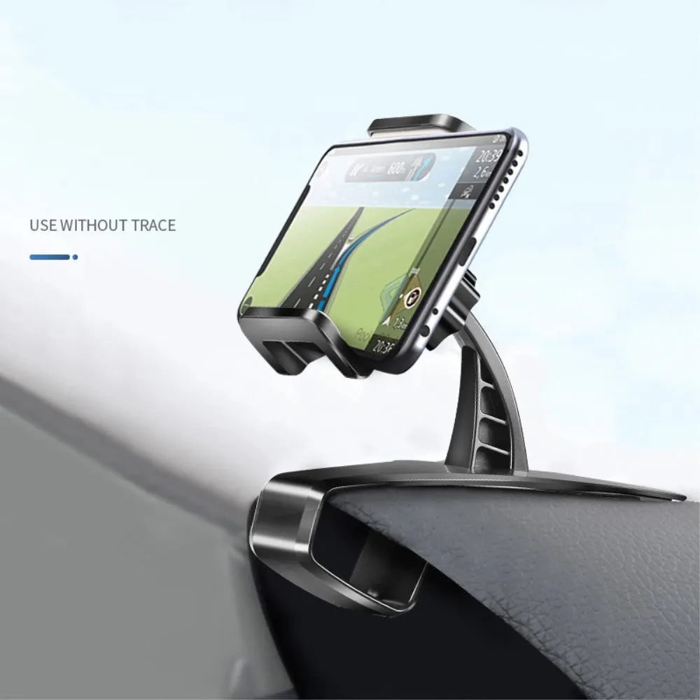 3 in 1 Car GPS Smartphone Holder: Dashboard / Visor Clamp   AC Grid Clip for ZTE Small Fresh 5 - Black