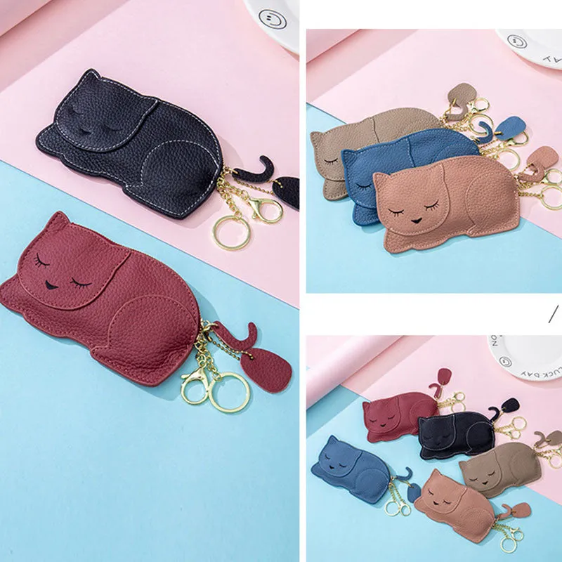 Cute Cat Slim Coin Purse