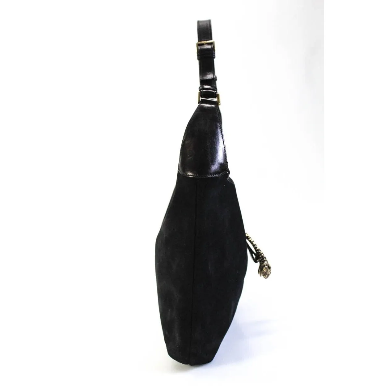 Gucci Black Leather Jackie Tigrette/Dionysus Hobo bag