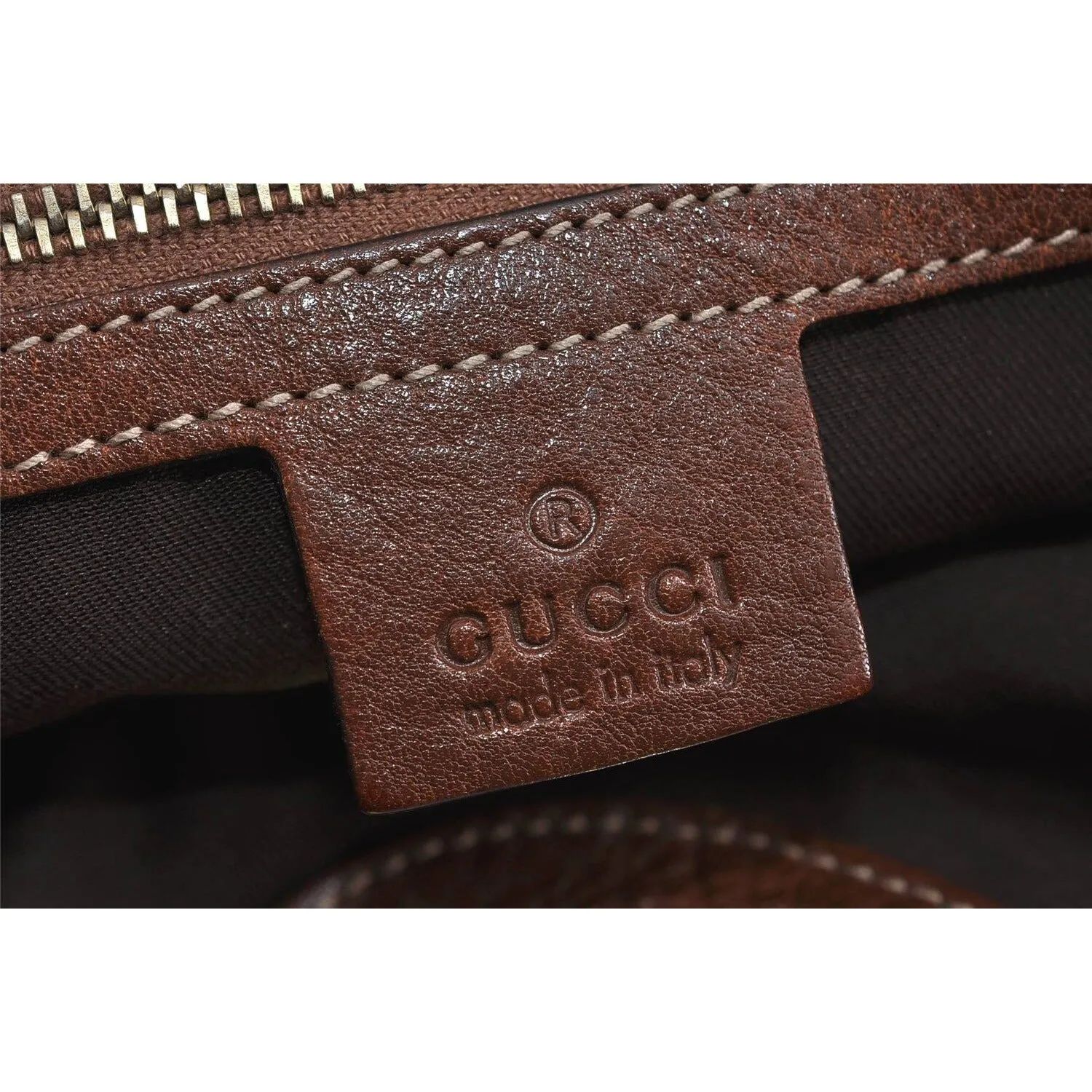 Gucci 'Charlotte' brown Guccissima XL satchel w chrome G