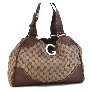 Gucci 'Charlotte' brown Guccissima XL satchel w chrome G
