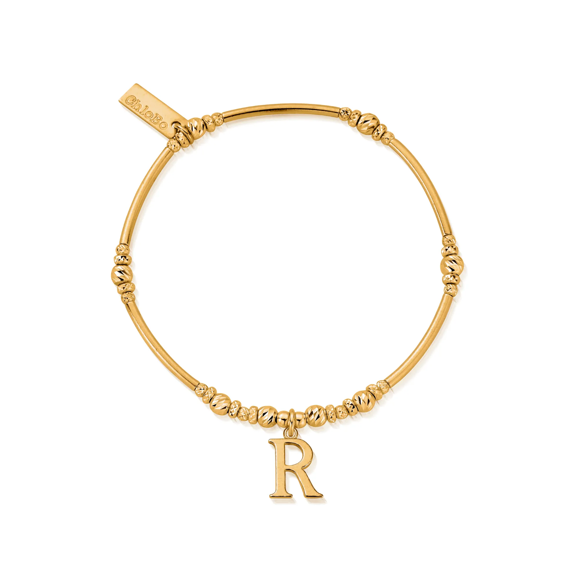 Iconic Initial R Bracelet - Gold - GBMNFR4043R