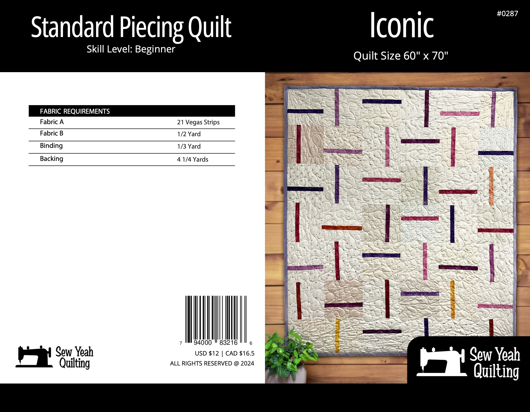 Iconic Quilt 60" x 70"