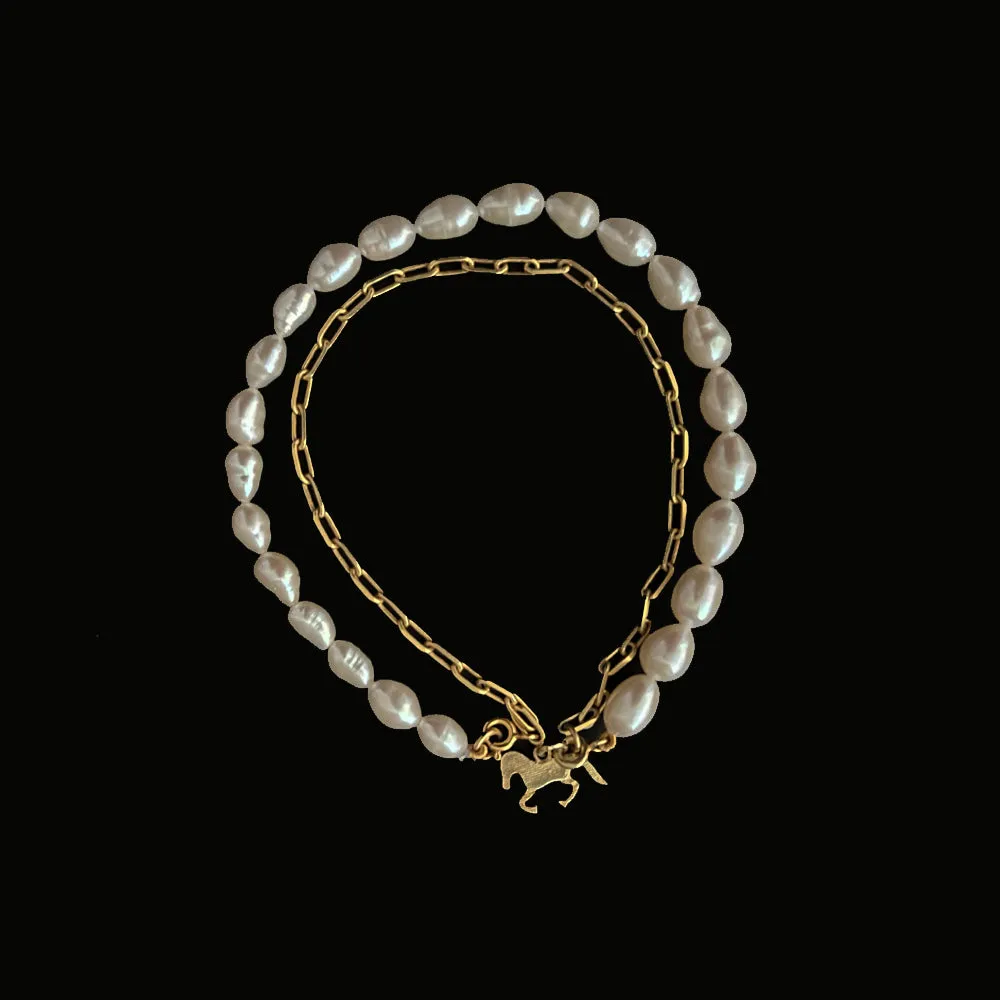 Moti & Chain Bracelet
