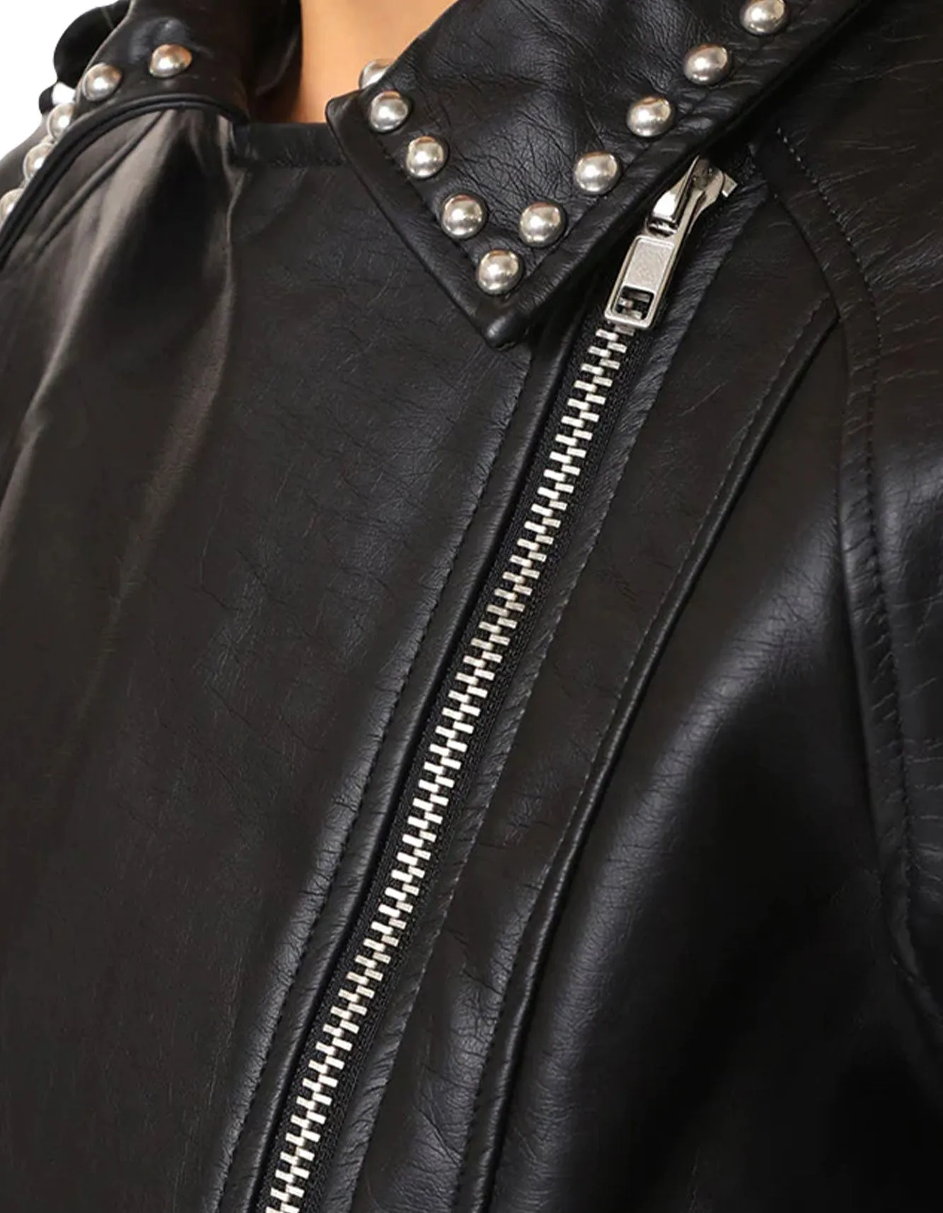 Rebellion Remix Black Studded Leather