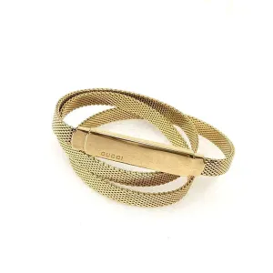 SALE! Gucci Tom Ford gold mesh .75" skinny belt