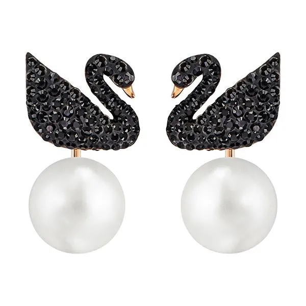 Swarovski Crystal Iconic Swan Earrings