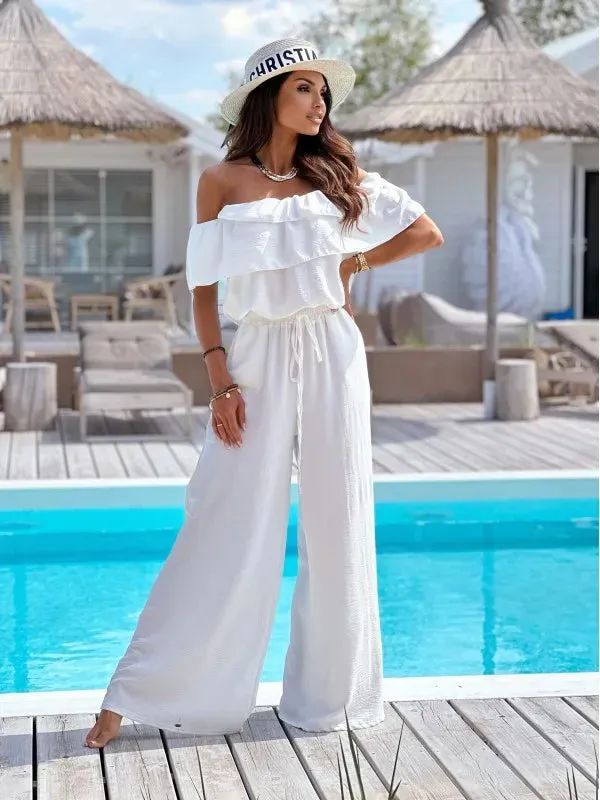 Vera | Women's Off-Shoulder Wide Leg Jumpsuit