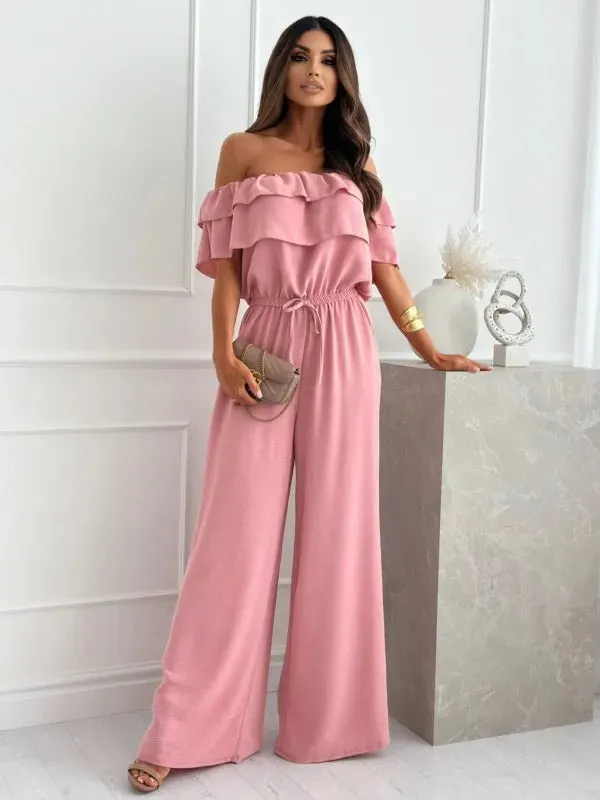 Vera | Women's Off-Shoulder Wide Leg Jumpsuit